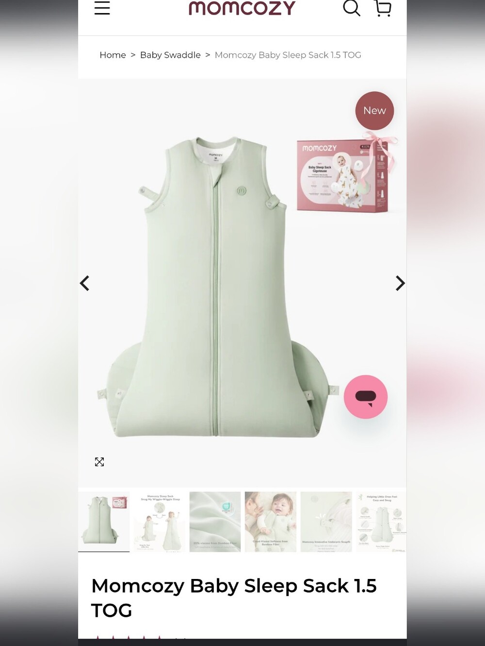 Momcozy Baby Sleep Sack - Sage Green
